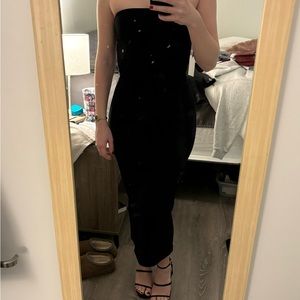 Aritzia Contour Tube Top Midi Dress